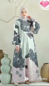 nisrina dress azmeela / baju gamis / gamis syari / dress remaja / baju kondangan / gamis kondangan / elsa gallery / azmeela gallery / nisrina dress azmeela