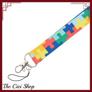 [The Cici Shop] Autism Maze Cartoon Phone Lanyard Cute Lanyard Keychain ID Card Mobile Phone Badge Key Ring Holder Neck Straps Accessories