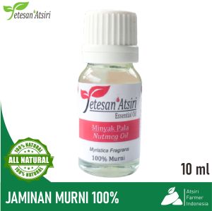 10ml minyak atsiri pala murni 100% 10 ml minyak atsiri pala murni 100% tanpa campuran murni penyulingan 10ml nutmeg pure essential oil 10 ml nutmeg pure essential oil aromatherapy aromaterapi diffuser