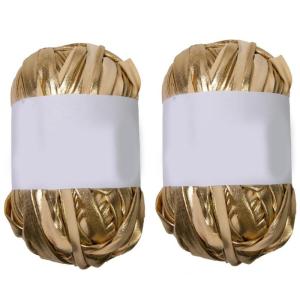 Metallic T-Shirt Yarn 87.48Yard Knitting Yarn Fabric Crochet Cloth Glossing Tshirt Yarn for Crocheting Project 100g/Roll