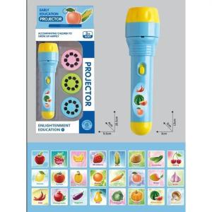 New Flashlight Toy Flashlight Luminous Early Education Pattern Children Projection Identification Dinosaur Small Animal Insect