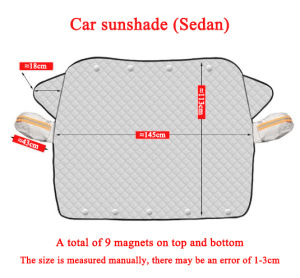 ผ้าคลุมกระจกรถยนต์ ผ้าบังแดดหน้ารถ พร้อมแม่เหล็กการดูด 9 ชิ้น สะท้อนแสงแดด กัน UV ผ้าคลุมกระจกรถ ผ้าคลุมกระจกหน้ารถยนต์ ผ้าบังแดดรถยน ที่บังแดด บังแดดรถยนต์ ผ้าคลุมหน้ารถ ผ้าบังแดดรถยนต์ ม่านบังแดดในรถ FOR Sedan SUV
