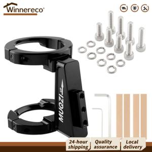 【Winnereco】 การพับ Bicycle Bag Front Carrier Mount Adapter อลูมิเนียมอัลลอยด์ Bike Bag ที่วางกระเป๋าสำหรับ Birdy Dahon 412 SP8