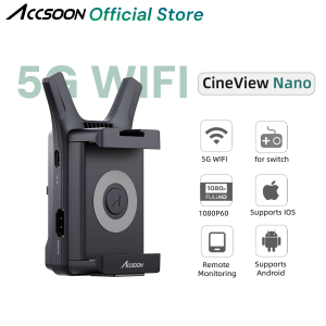 Cineview Nano Accsoon HDMI 150M Range Wireless Video Transmitter 60ms Latency 5GHz Wifi for Android IOS Devices DSLR/RS2 Camera