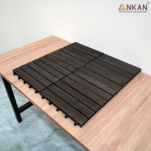 Sàn Gỗ Vỉ Nhựa ANKAN Trang Trí Ban Công Hồ Bơi Chống Nước Cong Vênh Côn Trùng Gây Hại