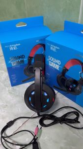 Tai Nghe Gaming Có Dây MICROKINGDOM MK819 USB + 3.5mm Có Mic Đàm Thoại LED RGB Cho PC Laptop Học Online