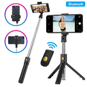 Zeallion Extendable Stand Selfie Stick Bluetooth Handheld Wireless Remote for iPhone Samsung Huawei Oppo Vivo Realme Portable Mini Adjustable Tripod Take Photo Shoot Video Live