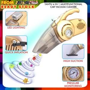 YANTU (YT55NB) 4 in 1 Car Vacuum Cleaner/LED Light/Air Pressure Gauge/Tyre Air Pump Handheld Car Vacuum Sweeper