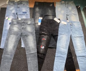 Quần jean Nam dài vá gối rách nhẹ quần chất bò co giãn màu đen trơn mẫu mã đẹp KAYSTORE 25/06