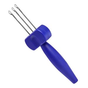 MMLUCK Di động Dụng cụ móc len Kim 3/4 Tay cầm công thái học Dụng cụ đan dây Bền bỉ Hiệu quả Kim đan Các dự án đan móc