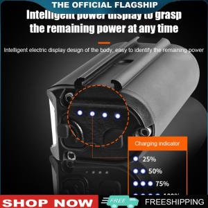 [BONDRE9] Bicycle Headlight Aluminium Alloy Bike Handlebar Light High Brightness Type-C USB Rechargeable Riding Lighting Warning