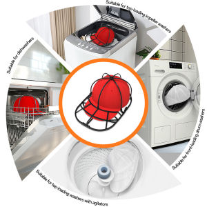 [SG] Cap Washer Baseball Cap Washing Cage Holder Washing Machine Drying Rack Anti-deformation