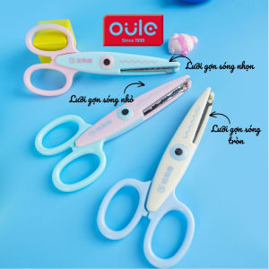 Kéo Cắt Giấy Răng Cưa OULE Kéo Tạo Viền Sóng Handmade Làm Thiệp Cắt Tem Scrapbook DIY