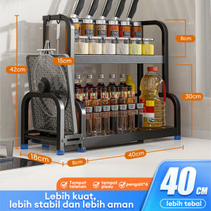kaman Rak Bumbu Dapur Stainless Steel Rak Bumbu Dapur Rak Penyimpanan Bumbu Dapur