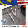 304 Stainless Steel Prawn Shells Or Vein Remover Tool / Alat Penghilang Urat Atau Cengkerang Udang Keluli 304. 