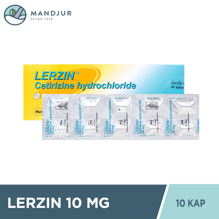 Lerzin 10 Mg Strip 10 Kapsul - Obat Alergi