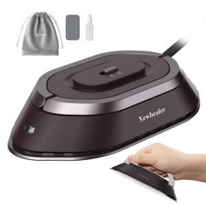 YUNCHI Portable Mini Electric Iron Travel Dual Voltage Design 120V/240V Non-steam Travel Dry Iron 30S Preheating