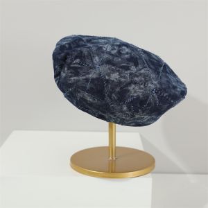 inapo nón giữ ấm mùa đông mũ mùa đông nữ cute nón len trùm đầu mũ giữ ấm Denim Mũ beret trẻ em Cổ điển Tiếng Hàn Mũ Newsboy Thời trang Ngoài trời Mũ hình bát giác Trẻ em