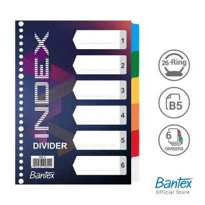 [BMS Stationery] Bantex Dividers Fancy B5 Multiring Binder / Pembatas Binder - 8609