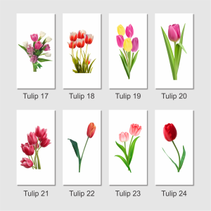 Hiasan Dinding Ruang Tamu Walldecor Kamar Tidur Lukisan Dinding Pajangan Dinding Tulip 043