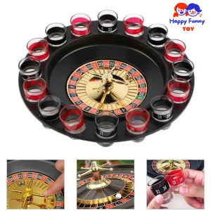 TOY😊พร้อมส่ง💯 เกมส์รูเล็ตดริ้งค์ เกมส์ในวงปาร์ตี้ งานสังสรรค์ แก้ว 16 ใบ เล่นได้ 8 คน Drinking roulette set