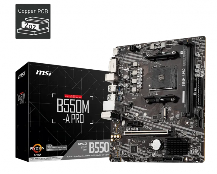 MSI B550M A-PRO MATX AMD MOTHERBOARD