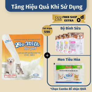 Sữa Bột Cao Cấp Bổ Sung Vitamin Thiết Yếu Cho Chó Mèo Bio Milk - Sữa Tươi Dạng Bột Cung Cấp Đầy Đủ Năng Lượng