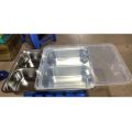 Khay cơm inox 4 ngăn có nắp. 