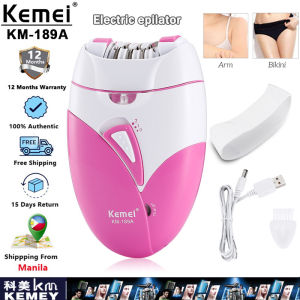 Kemei KM-189A Electric Epilator Professional Hair Remover Lady Shaver For Private Part Women Rechargeable Bikini Trimmer