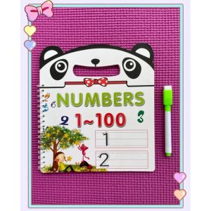 [WIPE & CLEAN BOOK]  Alphabet ABC & Number 1-100