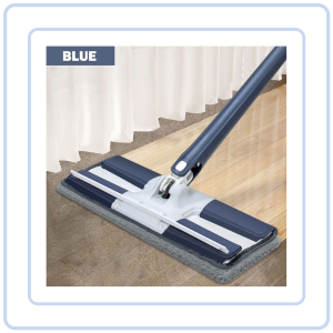 【Pure Care】 Hands-Free Flat Mop with Wiper Strip/ Lazy Mop/ Hanging Storage Mop/Dual-Use Mop