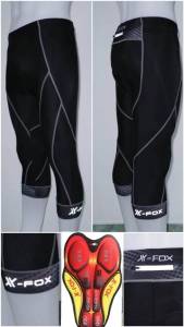 กางเกงปั่นจักรยานขาสี่ส่วน X-FOX