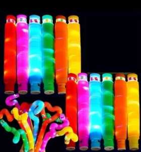Mainan Anak Light Up Pop Tubes LED Mainan Anak Pipa LED Pop Pipes