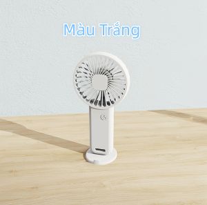 Quạt cầm tay vơi ba tốc độ gió tạo ra luồng gió nhẹ nhàng và dễ chịu. Đây là một chiếc quạt làm mát di động tiện lợi hoàn hảo cho mùa hè.