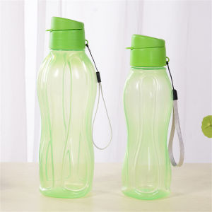 [LAZADY] Tupperware Eco Water Bottle 1L Sport Water Bottle Couple Water Cup Plastic Portable Water Container Anti-drop Outdoor Rope Water Bottl Gift Mug 7.4