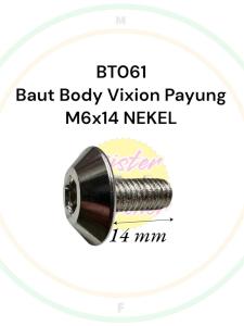 20 PCS Baut L Cover Body Vixion M6x14 NEKEL 6X14 Payung Kunci L5 Xride X Ride 6mm Baut Bodi Motor