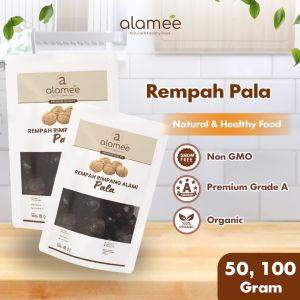 ALAMEE Pala Utuh Rempah Kering Nutmeg Whole Rimpang Organik Alami