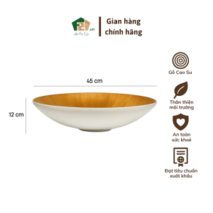 Tô chỏm cầu có chân sơn mài trắng - Thiết kế nghệ thuật độc đáo trang trí bàn trà – bền đẹp sang trọng