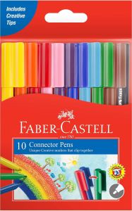Faber-Castell Fibre-tip pens Jumbo Connector box of 8 /10/12