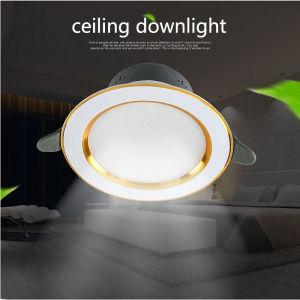 Downlight Ceiling Light Recessed Pin Light Led Tricolor 5W Round Panel Light Ceiling Light Modern Indoor Lighting Balcony Aisle Light