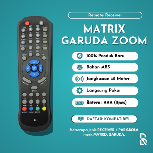 Remote Receiver PARABOLA MATRIX GARUDA TOMBOL (zoom)