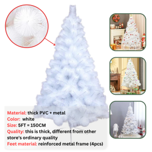 Slim type christmas tree 5ft xmas tree complete set rattan christmas tree full set artificial pencil christmas tree 5ft makapal set christmas decorations 2024 xmas decor for home white christmas tree gold christmas tree sugar pine christmas treeBINLU
