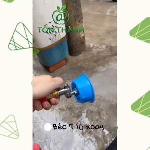 BÉC SEN 7 LỖ ĐÀI LOAN MẶT INOX XOAY THẲNG CONG PHUN SƯƠNG NHUYỄN
