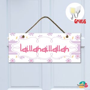 TENNESY PAJANGAN PINTU GANTUNGAN TALI SIGN ISLAMI ARAB TAYYIBAH 20x10CM DEKORASI KAMAR TIDUR RUMAH