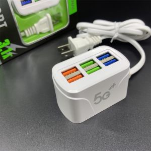 ⚡Miễn Phí Vận Chuyển⚡ Dải Nguồn USB Đa Năng Sạc Nhanh Cắm Chơi 6 Cổng USB Mini Ổ Cắm Nối Dài HUB Bộ Chia Cho Văn Phòng