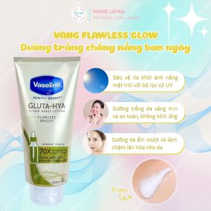 Sữa Dưỡng Thể Vaseline Gluta-HYA Dưỡng Trắng Mờ Thâm Healthy Bright Serum Burst Lotion Thái Lan