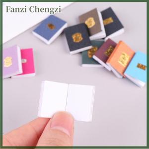 Fanzi 12Pcs set 1:12 Dollhouse Miniature Book Model Notebook Doll House Study Decor
