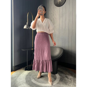 Rok plisket Susun / Rok Tumpuk / 021 / rok tingkat / rok rempel panjang / rok plisket panjang