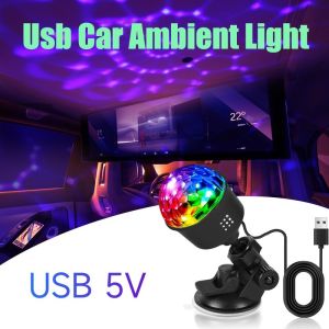 7 Color USB Music Rhythm Sync Projection Light Atmosphere Lamp for Car and Home Room Decor