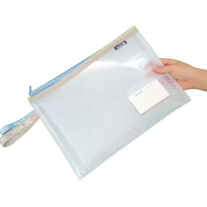 Super Quality EVA Thickened Transparent File Bag with Zipper Waterproof Pouch Small Pencil Bags for Office School Home Travel Bag